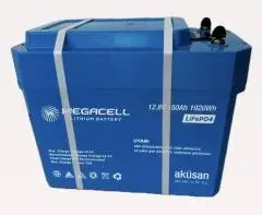 Megacell 12.8V 150Ah LiFePO4 Lityum Demir Fosfat Akü - (ABS Kasa) - DİK KASA
