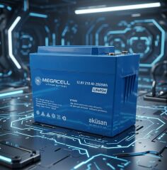 Megacell 12.8V 210Ah LiFePO4 Lityum Demir Fosfat Akü(Prizmatik)(Bluetoothlu)