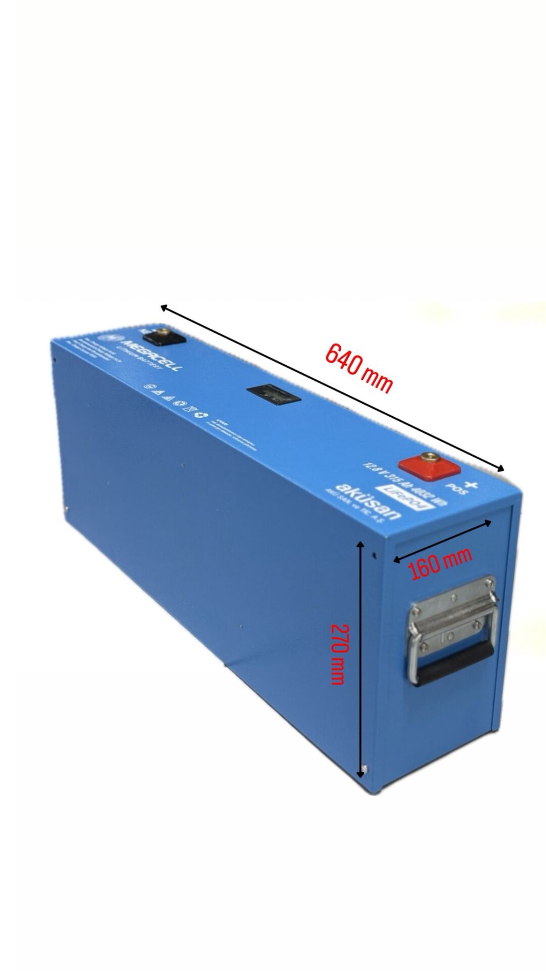 Megacell 12.8V 315Ah LiFePO4 Lityum Demir Fosfat Akü(Bluetoothlu) Rack Tipi