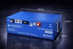 Megacell 12.8V 400Ah LiFePO4 Lityum Demir Fosfat Akü(Dikey-Bluetoothlu)