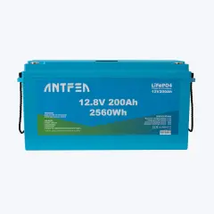 Antfea 12.8V 200Ah ABS Lityum Akü Akıllı Ekran Bluetooth LiFePo4 (Yat, Karavan, Tekne Aküsü)