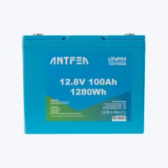 Antfea 12.8V 100Ah ABS Lityum Akü Akıllı Ekran Bluetooth LiFePo4 (Yat, Karavan, Tekne Aküsü)