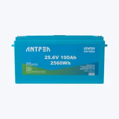Antfea 25.6V 100Ah ABS Lityum Akü Akıllı Ekran Bluetooth LiFePo4 (Yat, Karavan, Tekne Aküsü)