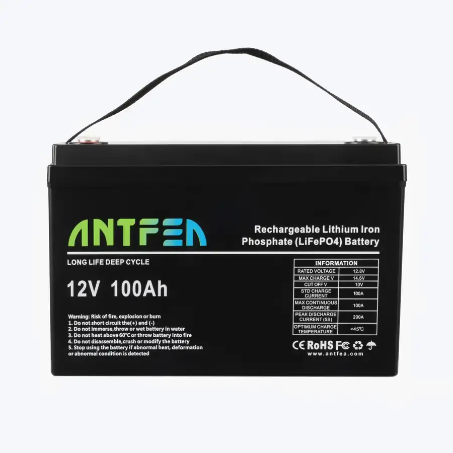 Antfea 12.8V100Ah ABS Lityum Akü LiFePo4